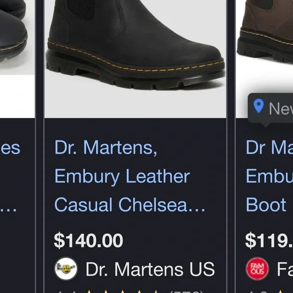 Dr. Martens Embury Black Leather Ankle Boots - Picture 10 of 10